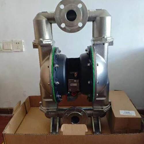 膜英隔格索兰AO2寸不锈钢法兰气动泵QXV6662GE-2R44-C涂料泵耐腐