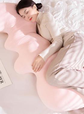 浪波抱枕女生床发上睡夹腿专用长WSR条枕头沙靠侧枕男款床头靠垫