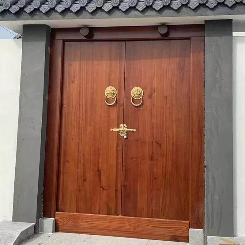 老榆四院实木大门木庭墅院木门别墅围墙仿507古大门别合自建房木