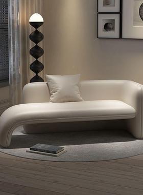 意式极简贵妃躺椅客33744厅单沙发椅酒店民宿闲沙发座椅小休户型人贵妃