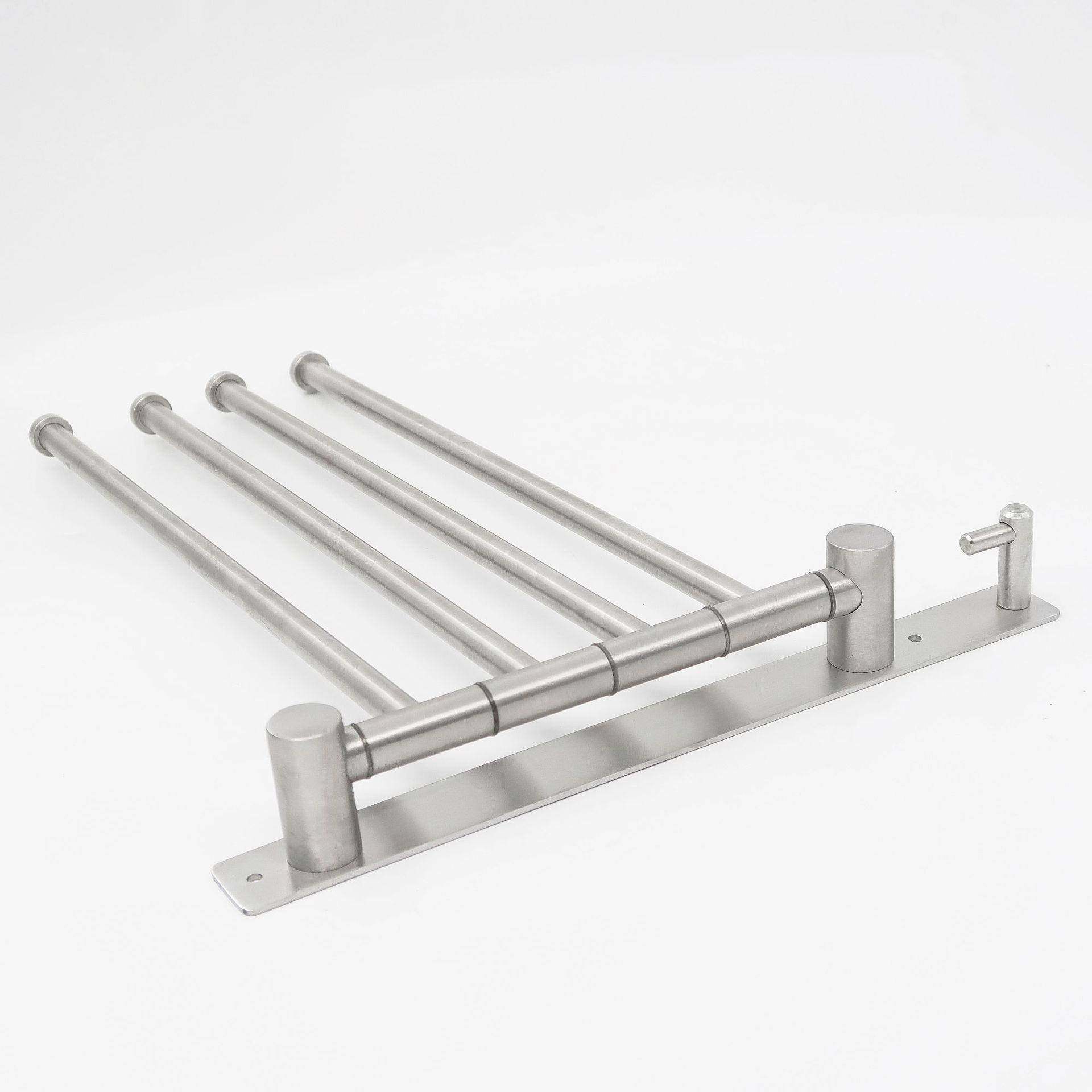 旋转毛巾杆锈动A-013拉丝四杆304不钢毛巾架室挂件浴A01活3热卖