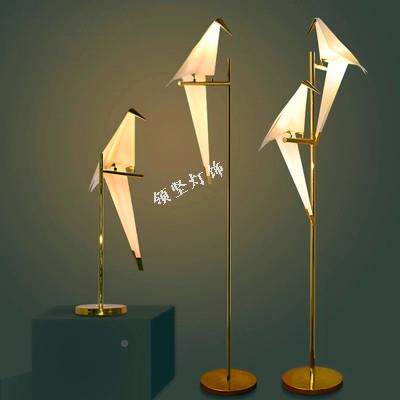 直地销L家ED落UUP灯吊灯台灯小鸟台灯千纸鹤落地灯个厂性吧台灯具