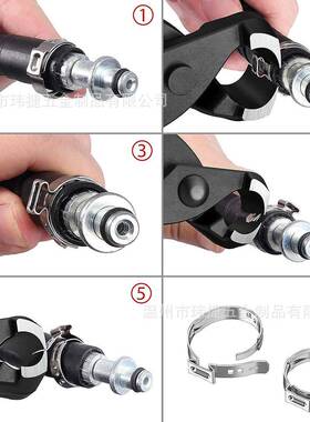 跨2ISM00PCS盒装不锈钢钳卡箍管箍单耳箍圈软管带夹美式喉箍境子