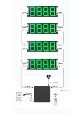 油兰巴托绿色GAS10Z88油价牌乌加站数字显示屏108888绿色寸LED油