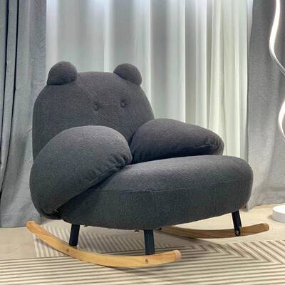 白熊摇摇椅网红客厅摇躺椅现代简约轻奢64460摇椅大阳台家用人懒