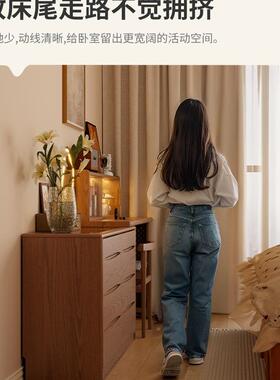 卧柜梳妆斗台体室现一代简约化妆桌57972床尾收纳柜化妆台转角书