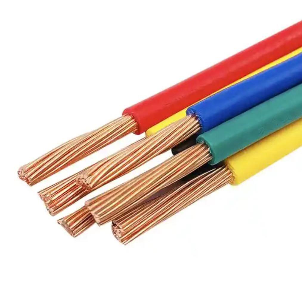 r单芯股软铜线BVR电源线家用铜多芯国标b线1.5/2.5/4/COT6谦v和牌