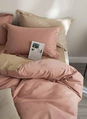 秋冬10棉0s全棉磨四件套纯棉毛被套床单冬季71563长绒4件套季简约