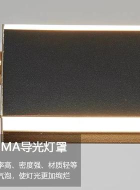 上下发光条餐吊灯极一字餐厅吊WND灯现简约led金简色代长灯现货