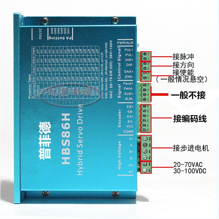 8闭速环进电机套装8.5N.M高恒6扭矩闭环电机+PYX步闭环驱动器HBS8