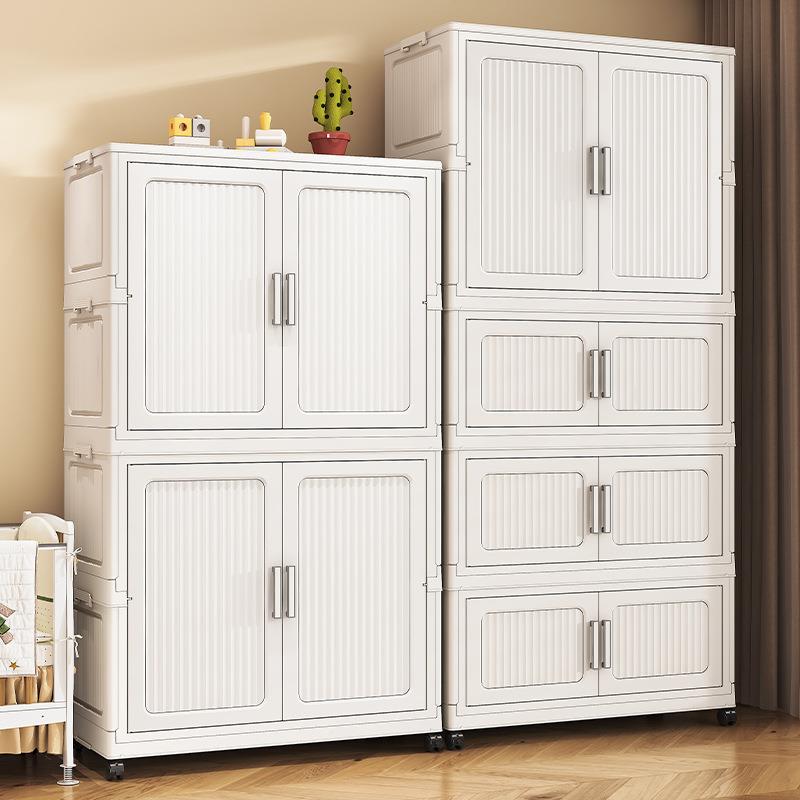 65-物7c5-85m折叠式儿童2A1853衣柜收塑纳柜婴儿宝宝衣储物柜料简
