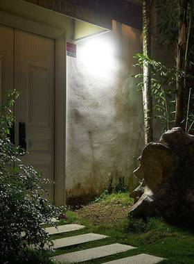 太阳能墅户外壁灯家31346用别庭院人体明感应照灯外防水不锈钢围