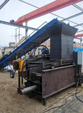 青储米黄储AWI套袋打包机玉秸秆粉碎压块机锯末木屑打包装袋机