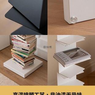 隐形书落地置物架29111铁艺简易立式书柜客角厅落一体靠墙书纳本