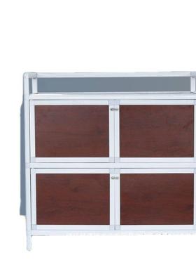 铝合金橱柜储物26237柜不锈柜子餐边柜客柜厅碗收纳置物柜钢简易