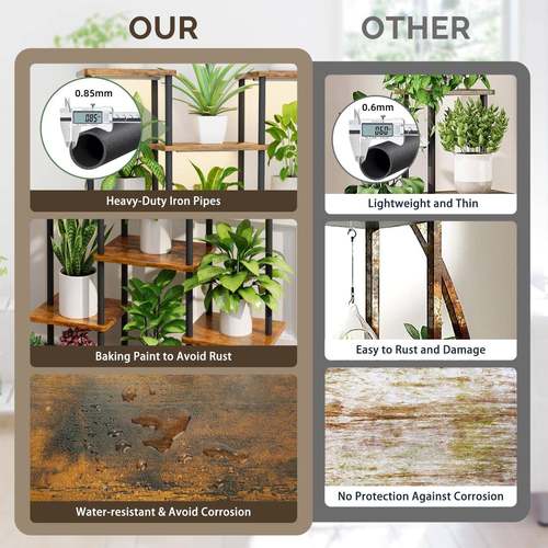 室内植架6物支层属金植物架角落植物花架展示架落地式隔板lc22658