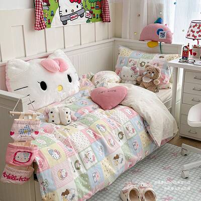 2025款全棉床上四件套10床0纯棉被套床单三ZJF官方件套罩夏季新被