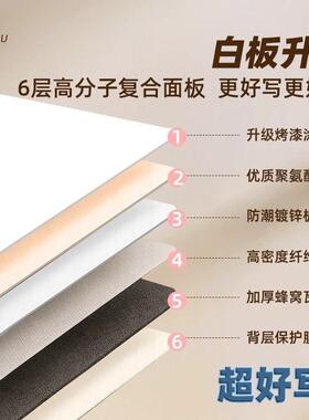 白板架式磁性写擦字板双支杠移加粗办公会议可HTB写动立式亚马逊