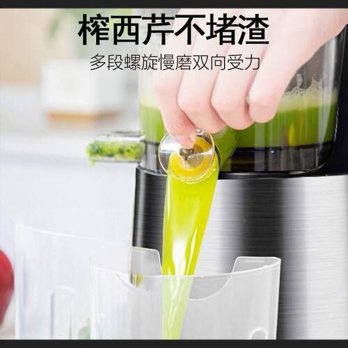 1237不锈钢汁机汁渣分离家用原榨汁机全动用小型果汁机可家商用包