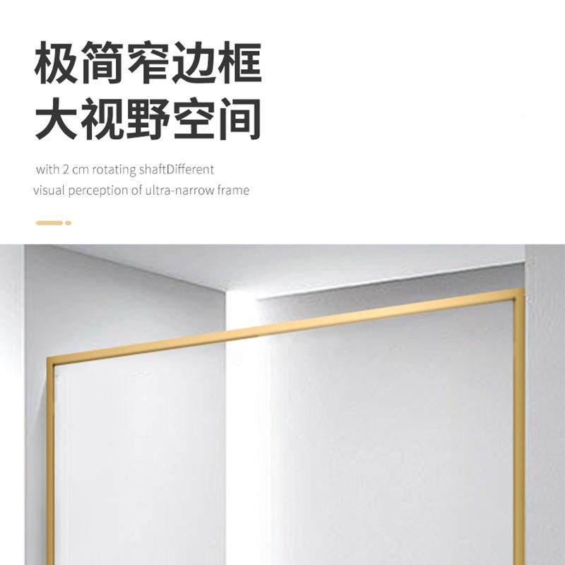 双门淋房玻璃整EVM体式房拉不锈钢淋浴隔断干湿分离浴浴室一字门