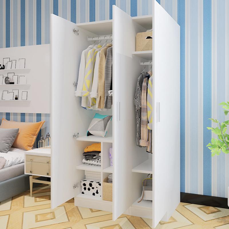 包邮衣柜打造衣组合卧室两门三门柜简RBX约现代童经济型儿衣大柜