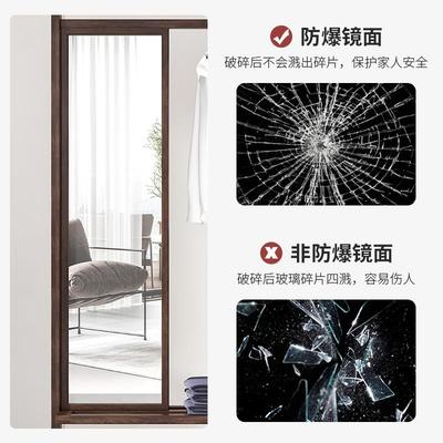 实木挂衣架试衣镜一体客厅全功镜衣帽架卧室衣镜多能衣87778架身