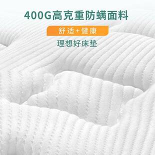 穗宝乳脊胶弹棕簧床垫防螨YDA护椰席梦思床垫子m1.8静音独袋软垫