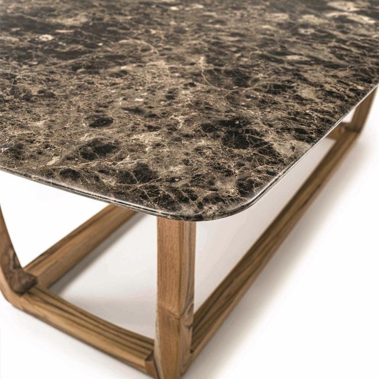 户外无品牌/桌椅庭院柚木防露水防晒房天花园实木桌别墅室外家露