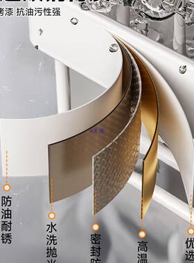 易时代厨房调料物架可调置窄节壁挂窄边墙多层极调靠RWR味料品收