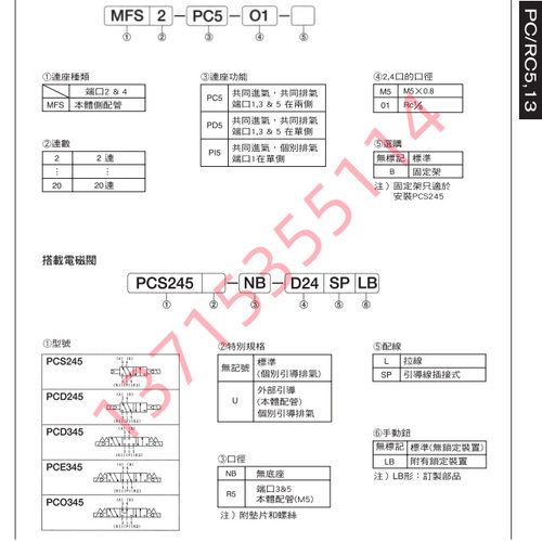 黑田汇流板MFS2/3/4/5/6/7/8/9/10/12/15/20-PC5/PD5/PI5-01/M5-B