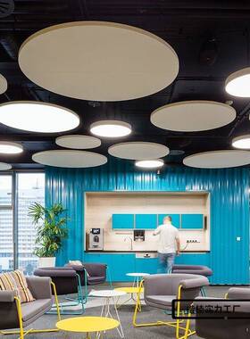 办公室圆形吊线灯简约代现会议室健商65971场网咖身房照商用灯明