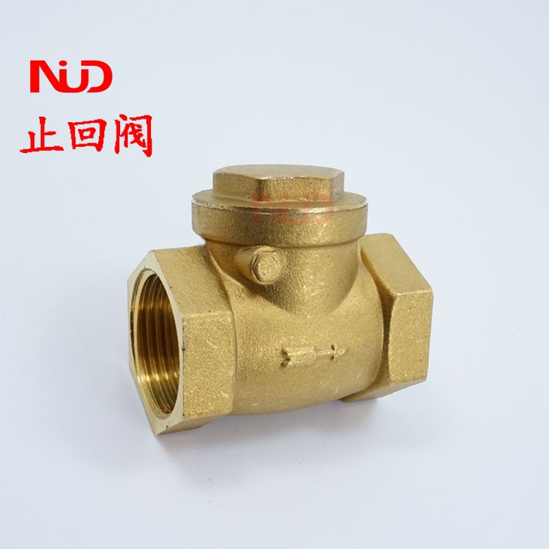 全铜 卧式 平式 止回阀 单向阀 止逆阀 水泵阀门底阀 DN4分6分1寸