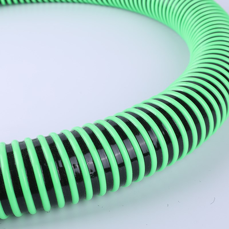 PVC塑筋管25mm凸筋黑绿水管物料输送通风吸尘软管耐温塑料波纹管