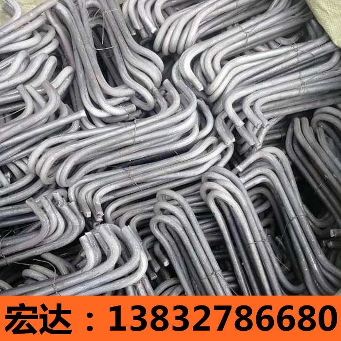 U型丝地脚螺栓加长直角方形卡热浸镀锌预埋栓M16M20M24M30镀锌螺