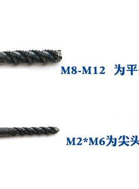 日本进口STK机用丝攻M2-12螺旋丝锥上排屑盲孔铝不锈钢铁盲孔用