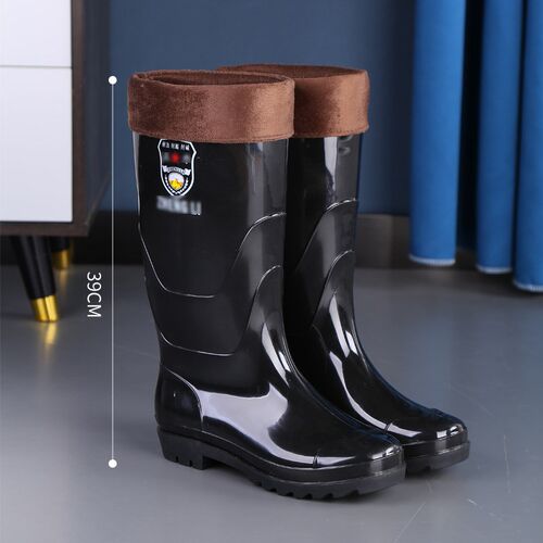 低帮雨鞋春夏男款一体加绒时尚外穿防滑耐磨雨靴厨房工作橡胶鞋女