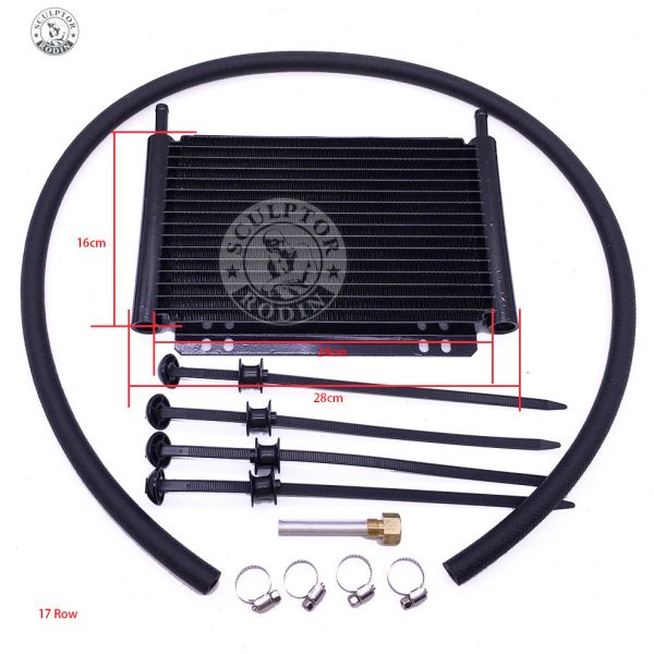 汽车改装自动波变速箱波箱散热器水冷油冷机油散热器4/6/8行/12行