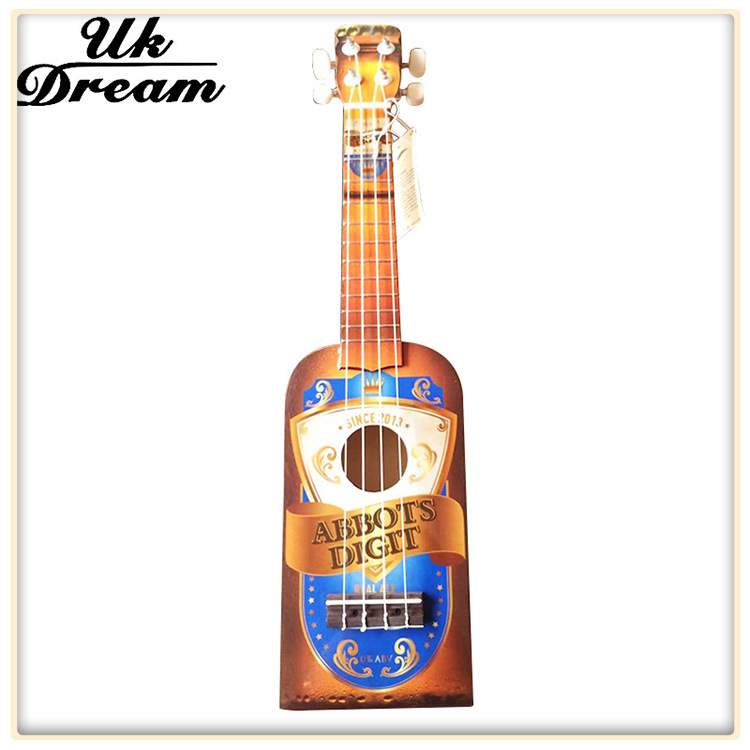 广东21彩色寸尤克里里夏威夷小吉他 彩色ukulele单板包边乌克丽丽