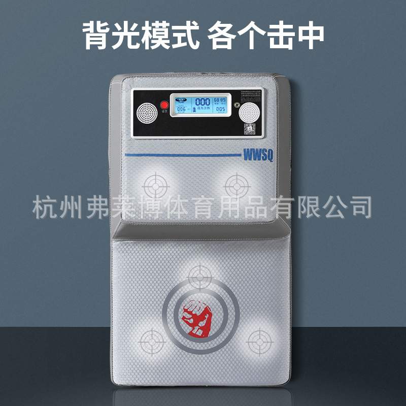 拳击墙靶便携式智能拳击沙袋拳力测试墙靶文武双全智能拳击墙靶