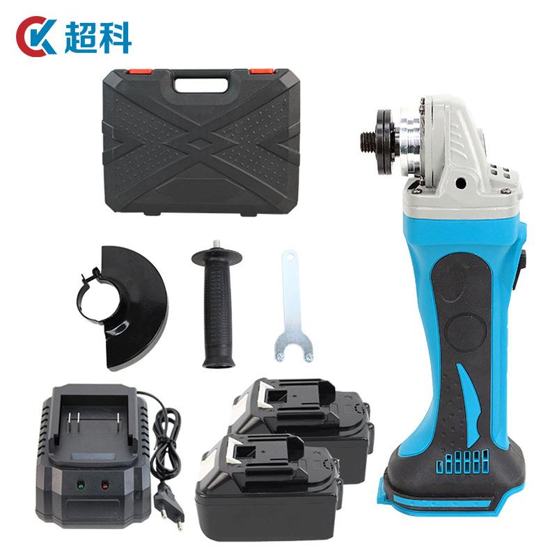 锂电无刷角磨机DGA402款双锂电金属打磨充电式多功能角磨机切割机