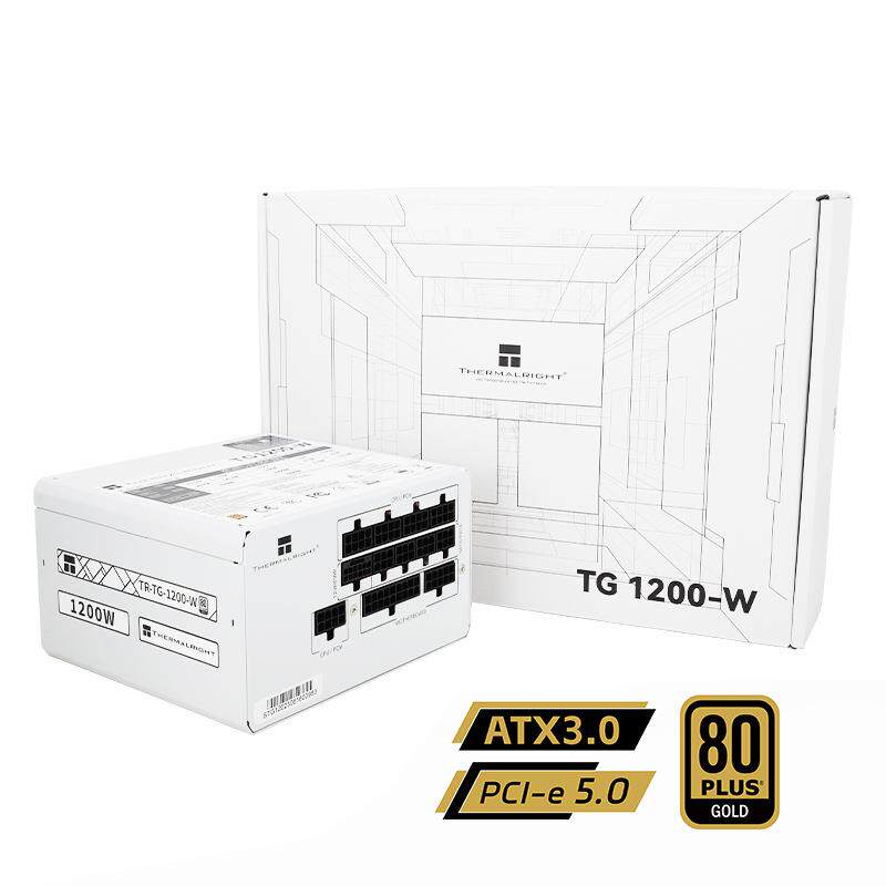 利民TR-TG1200W台式机电脑电源额定1200W金牌全模组支持高端显卡
