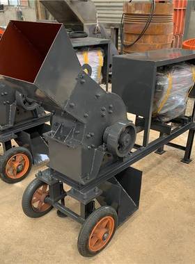 锤式破碎机小型水泥熟料废旧混凝土碎石机建筑石块破碎机