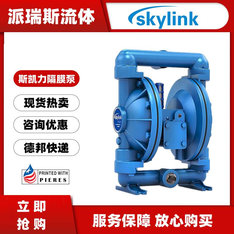 斯凯力气动隔膜泵LS15 AA-AA-T/N-TT-TT-00耐酸碱铝合金化工泵DN1