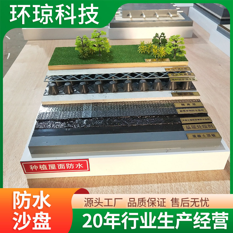 防水沙盘模型建筑厂家制作防水材料房地产房顶墙面防水沙盘模型