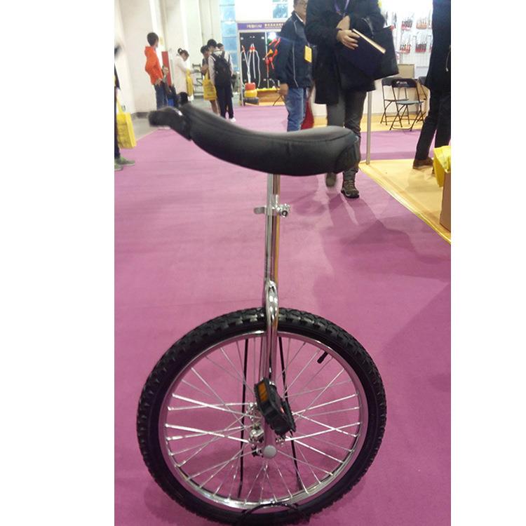 生产20寸独轮车可调高度钢圈独轮自行车20”Unicycle电镀