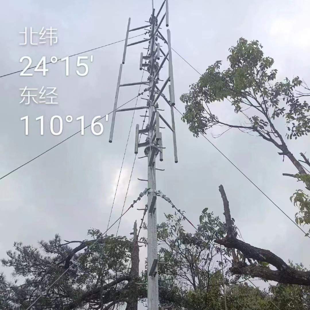 监控塔避雷塔拉线塔电力通讯塔圆钢信号美化角钢瞭望塔铁塔热镀锌