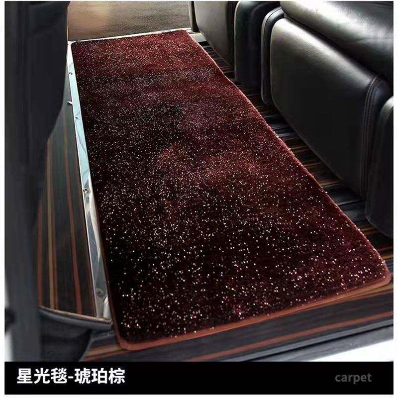 商务车改装中排垫木地板上层垫防滑长绒星空毯垫加厚环保无味地垫