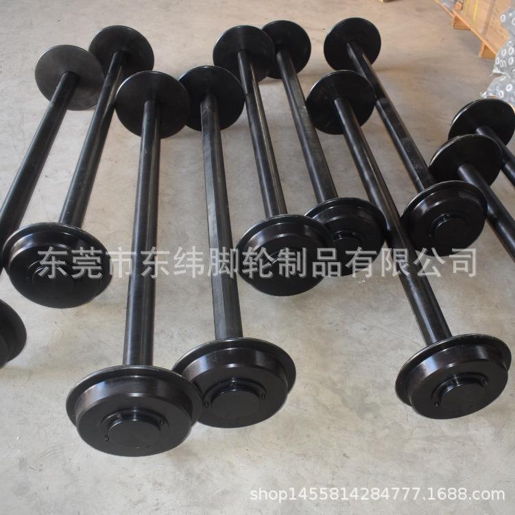 火车导轨轮加硬轨道轮平板车轮单边钢轮矿车轮对承重15吨
