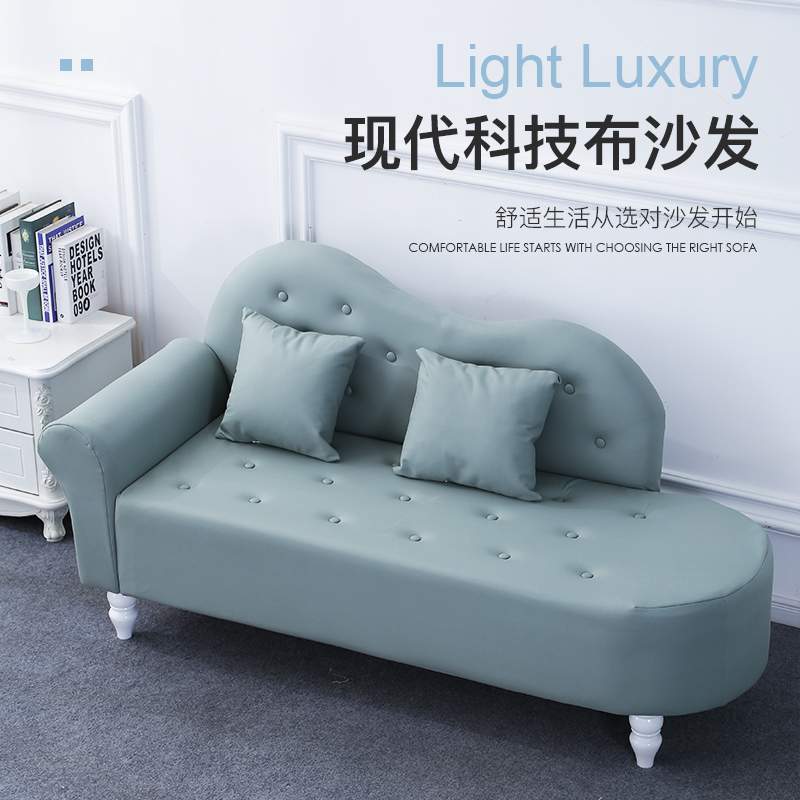 现代简约科技布小户型沙发店铺家用卧室欧式客厅布艺沙发2024新款