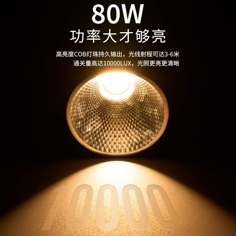 外拍灯80W内置电池手持户外婚礼跟拍照摄影灯补光柔光灯COB直播灯